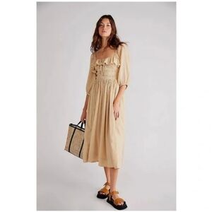 NWOT Oasis Midi Dress In Nomadic Desert